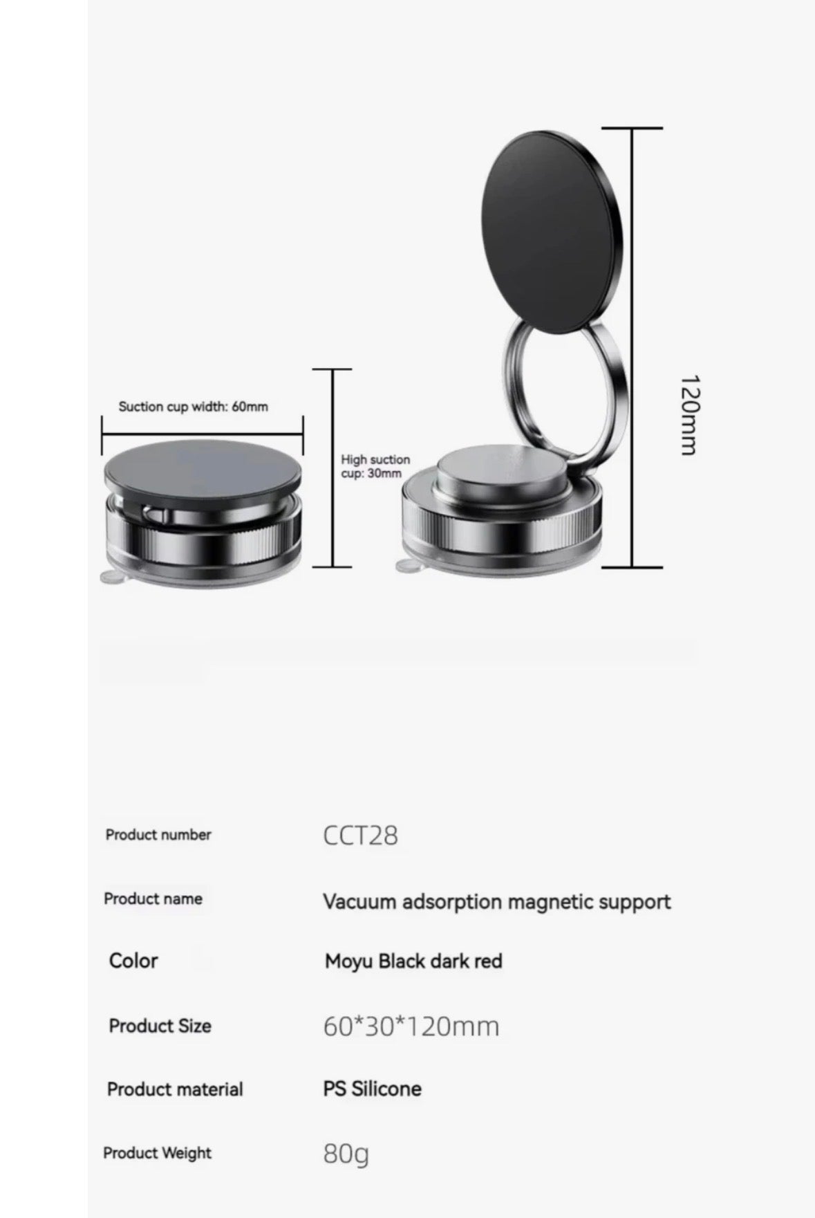 360 Dönebilen Araç İçi Telefon Tutucu