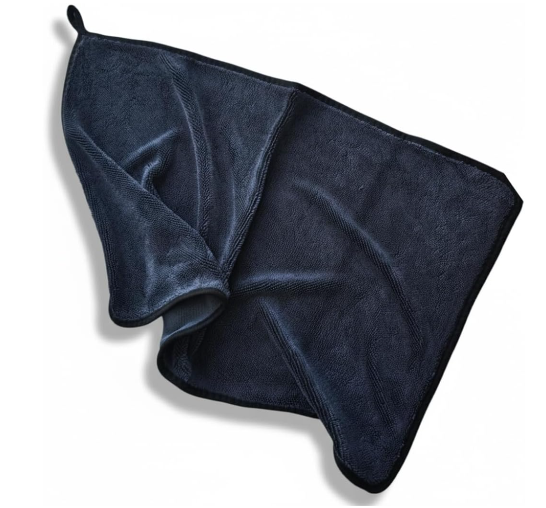 Mikrofiber Süper Emici 50x 70 cm Araç Kurulama Bezi Süper Emici Kalın Fil Özellikli Oto Kurulama Temizlik Ve Uygulama Havlusu (Gri)